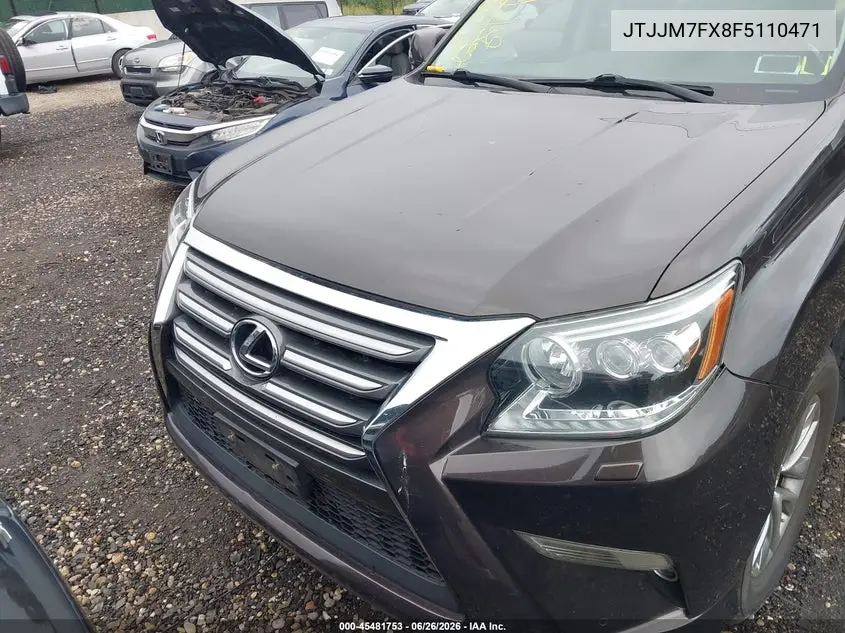2015 Lexus Gx 460 Luxury VIN: JTJJM7FX8F5110471 Lot: 45481753