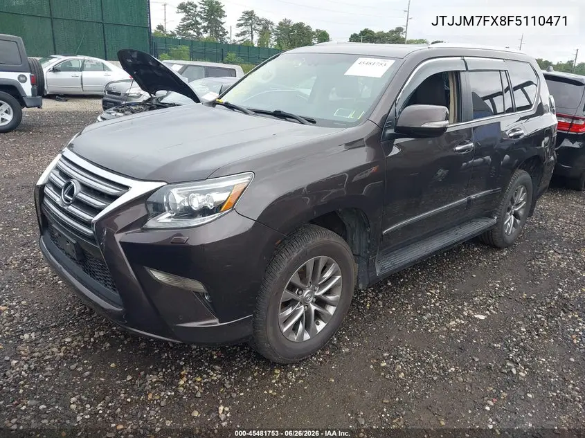 2015 Lexus Gx 460 Luxury VIN: JTJJM7FX8F5110471 Lot: 45481753