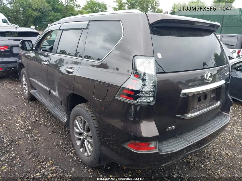 2015 Lexus Gx 460 Luxury VIN: JTJJM7FX8F5110471 Lot: 45481753