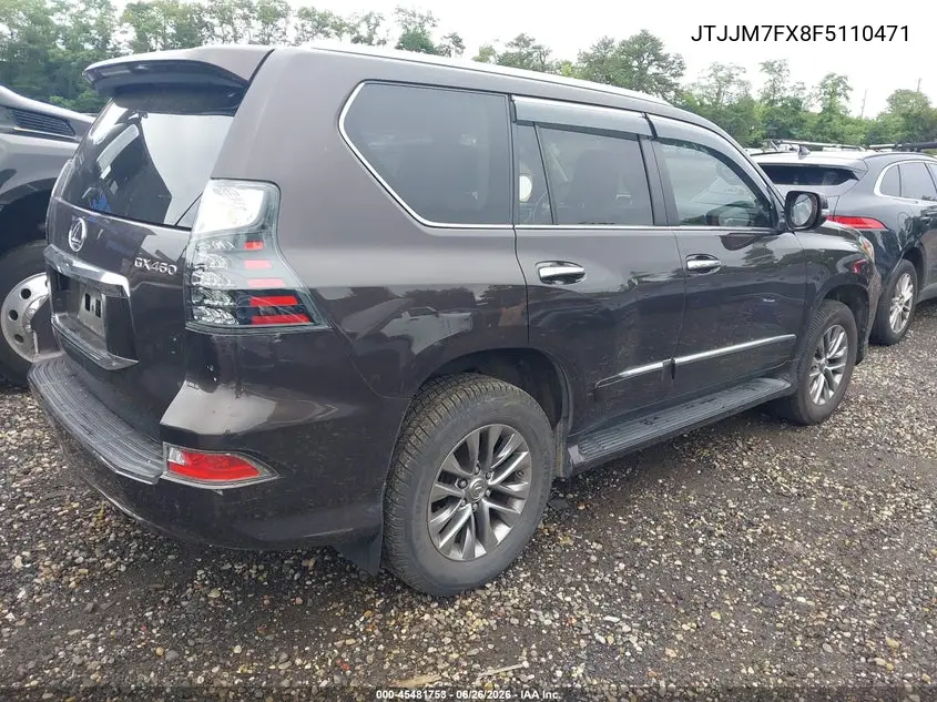 2015 Lexus Gx 460 Luxury VIN: JTJJM7FX8F5110471 Lot: 45481753