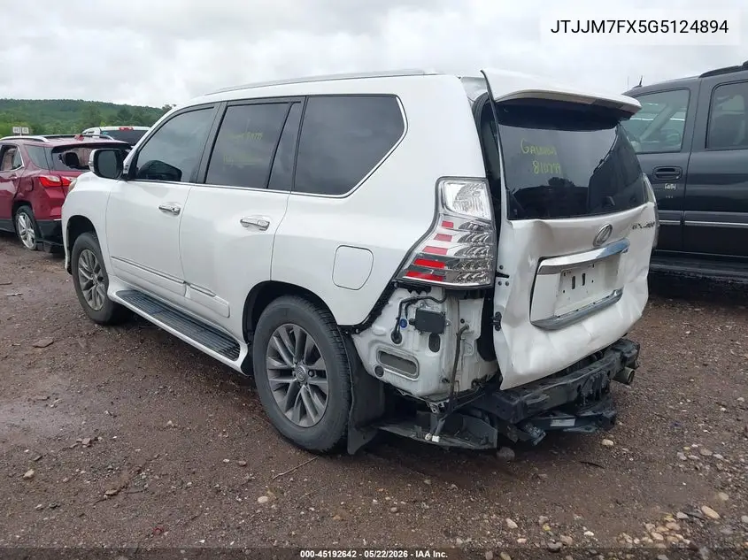 2016 Lexus Gx 460 Luxury VIN: JTJJM7FX5G5124894 Lot: 45192642