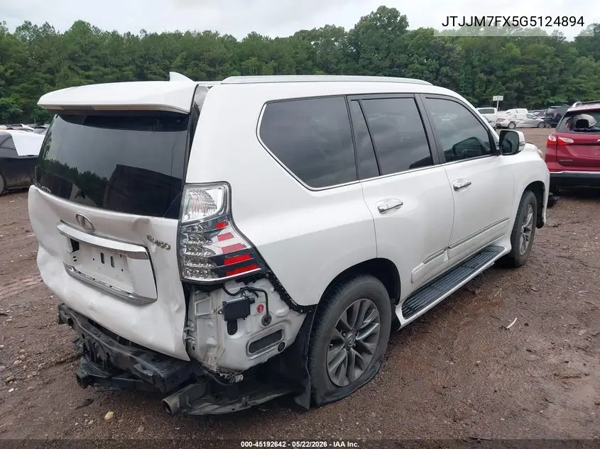 2016 Lexus Gx 460 Luxury VIN: JTJJM7FX5G5124894 Lot: 45192642