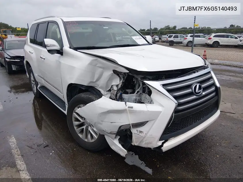 2016 Lexus Gx 460 VIN: JTJBM7FX6G5140493 Lot: 45533388