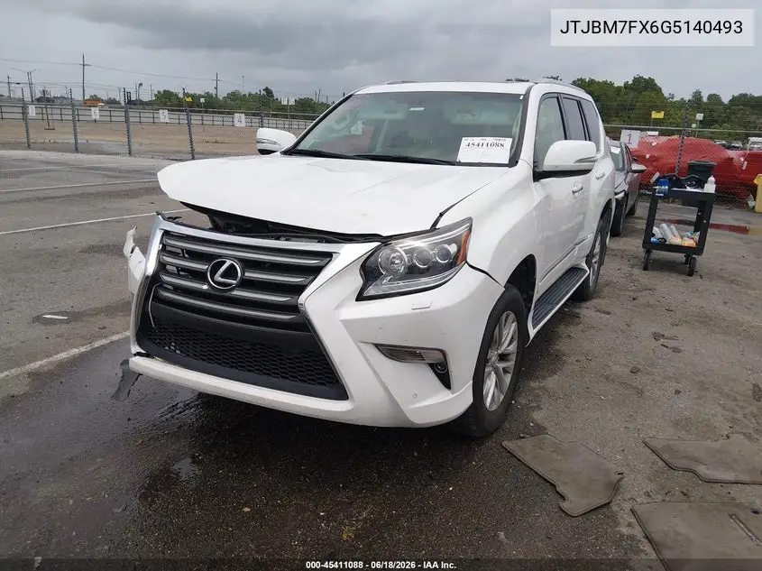 2016 Lexus Gx 460 VIN: JTJBM7FX6G5140493 Lot: 45533388
