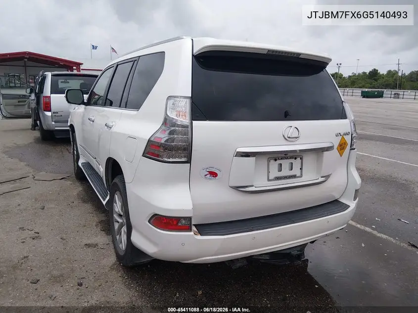 2016 Lexus Gx 460 VIN: JTJBM7FX6G5140493 Lot: 45533388