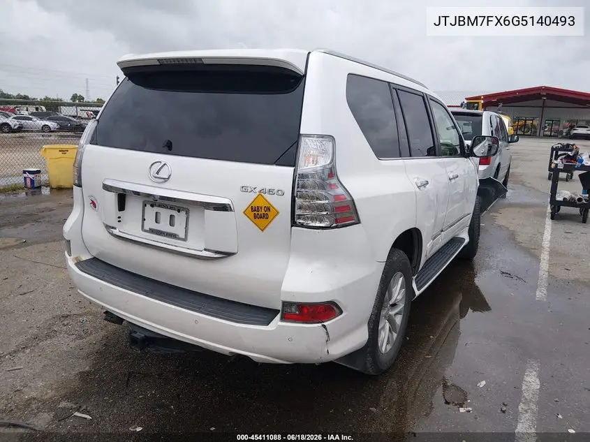 2016 Lexus Gx 460 VIN: JTJBM7FX6G5140493 Lot: 45533388