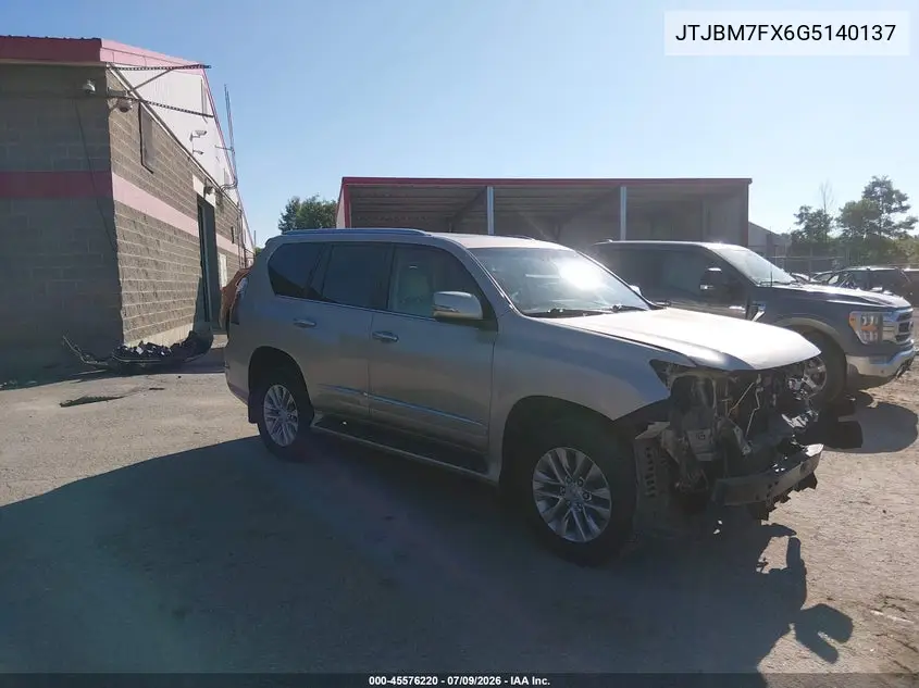 2016 Lexus Gx 460 VIN: JTJBM7FX6G5140137 Lot: 45576220