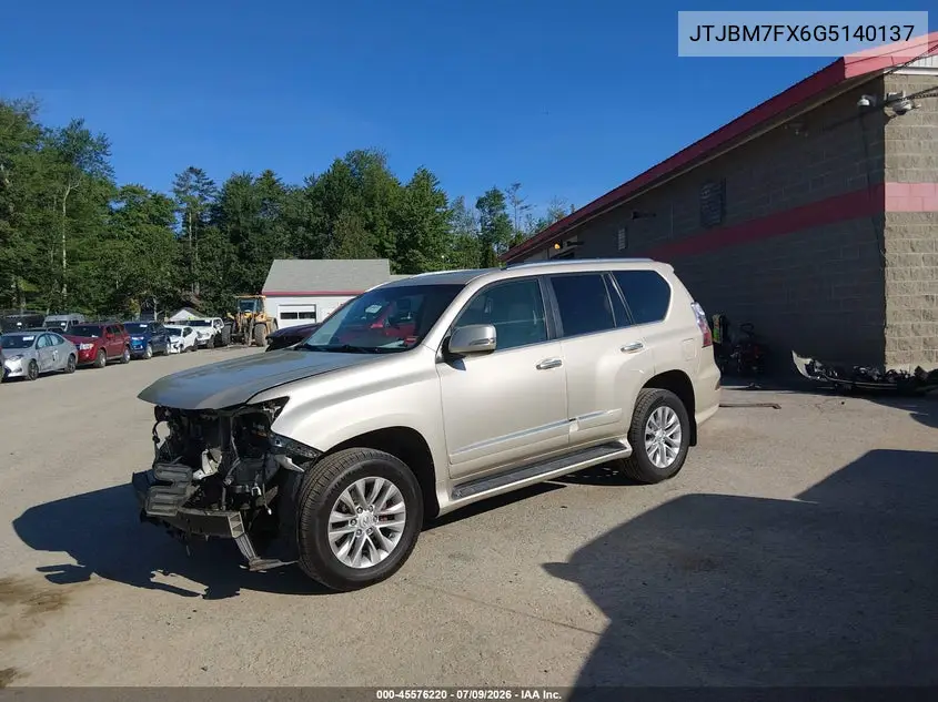 2016 Lexus Gx 460 VIN: JTJBM7FX6G5140137 Lot: 45576220