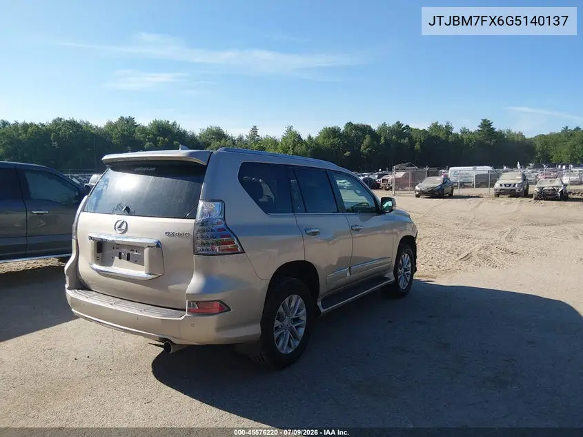 2016 Lexus Gx 460 VIN: JTJBM7FX6G5140137 Lot: 45576220