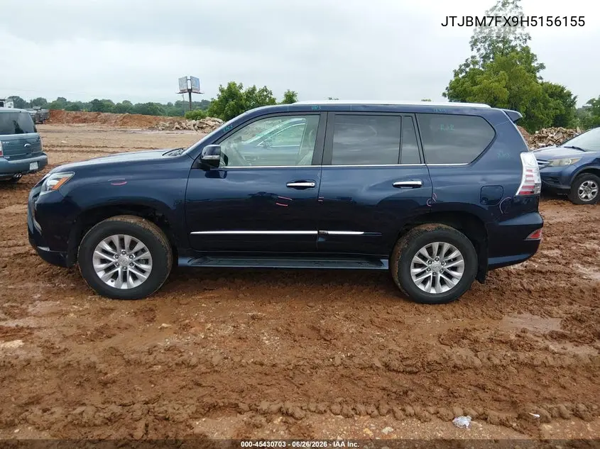 2017 Lexus Gx 460 VIN: JTJBM7FX9H5156155 Lot: 45430703