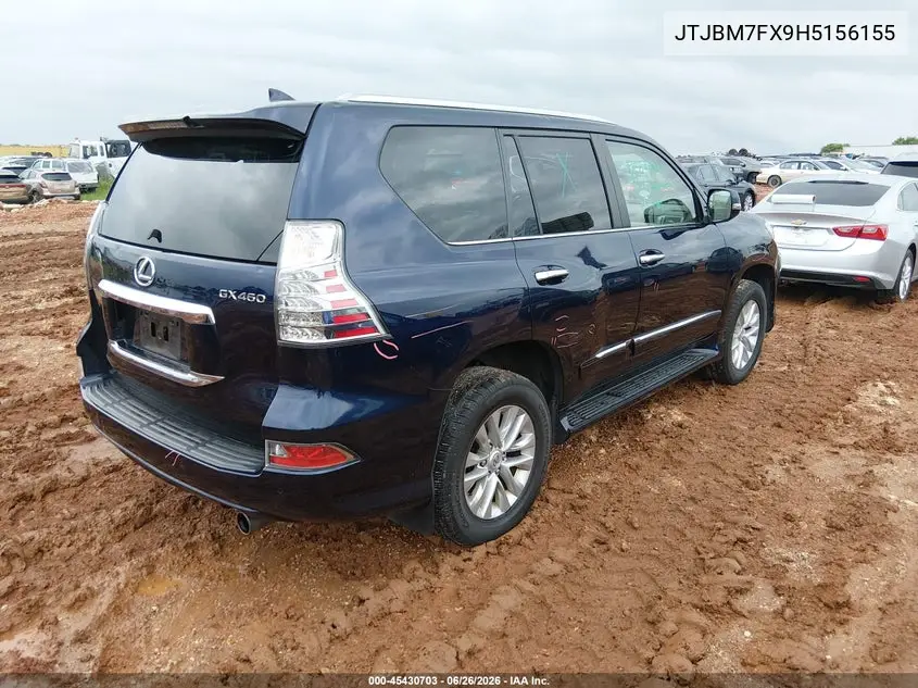 2017 Lexus Gx 460 VIN: JTJBM7FX9H5156155 Lot: 45430703