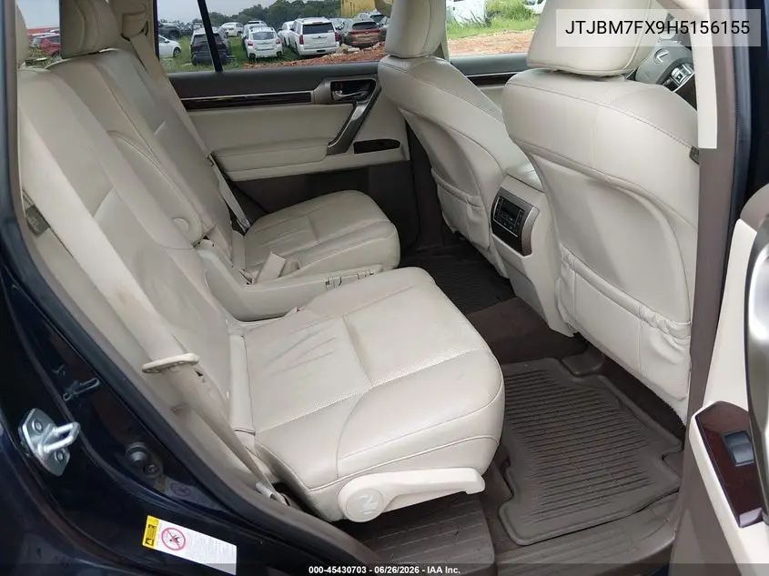 2017 Lexus Gx 460 VIN: JTJBM7FX9H5156155 Lot: 45430703