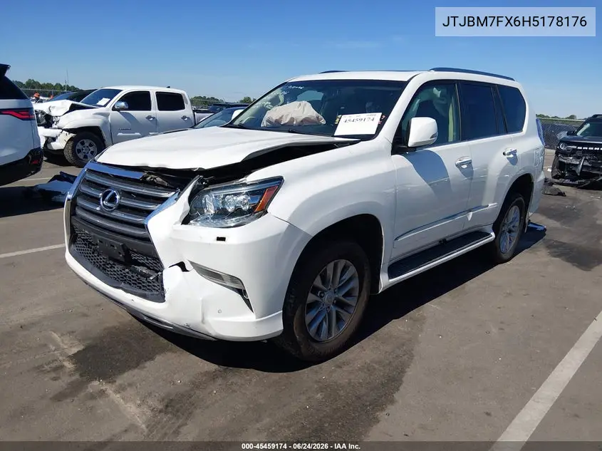 2017 Lexus Gx 460 VIN: JTJBM7FX6H5178176 Lot: 45459174