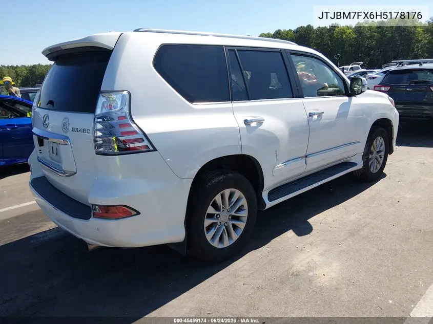 2017 Lexus Gx 460 VIN: JTJBM7FX6H5178176 Lot: 45459174