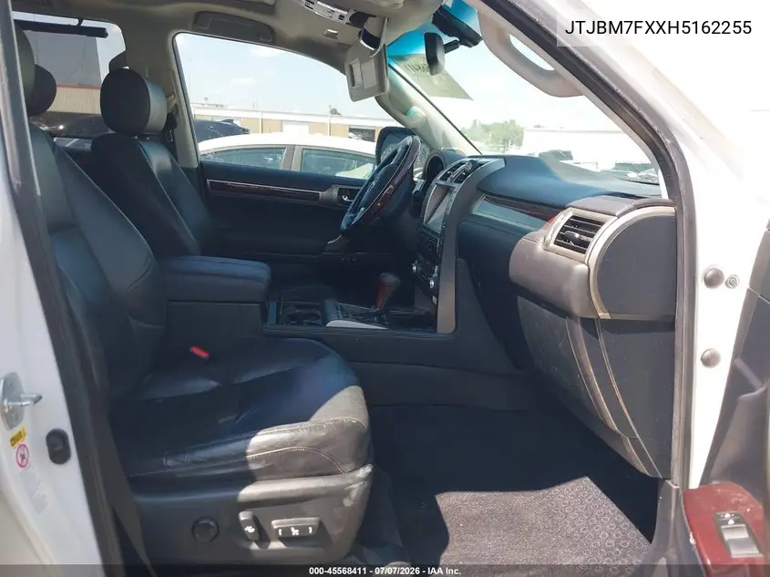 2017 Lexus Gx 460 VIN: JTJBM7FXXH5162255 Lot: 45568411