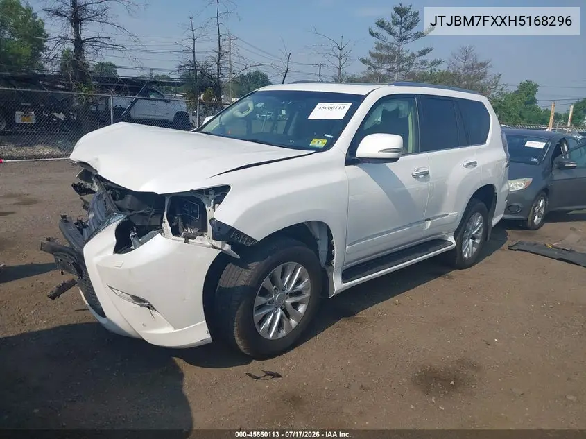 2017 Lexus Gx 460 VIN: JTJBM7FXXH5168296 Lot: 45660113