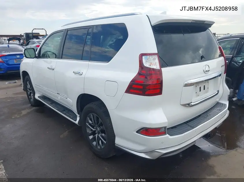 2018 Lexus Gx 460 VIN: JTJBM7FX4J5208958 Lot: 45375544
