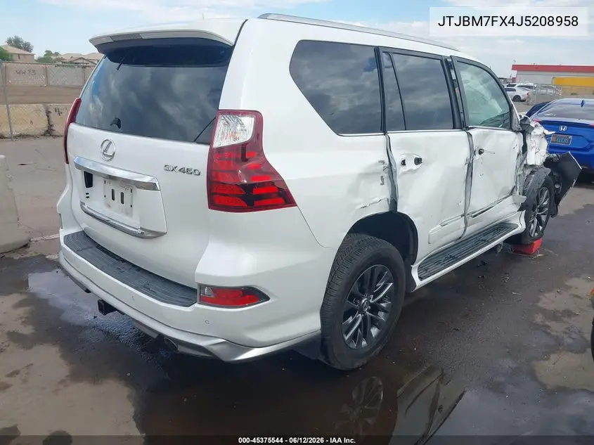 2018 Lexus Gx 460 VIN: JTJBM7FX4J5208958 Lot: 45375544