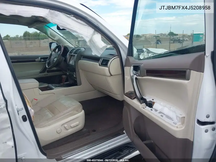 2018 Lexus Gx 460 VIN: JTJBM7FX4J5208958 Lot: 45375544