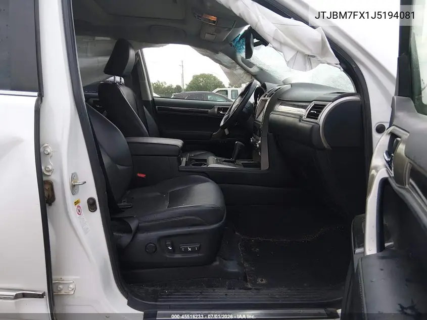 2018 Lexus Gx 460 VIN: JTJBM7FX1J5194081 Lot: 45516233
