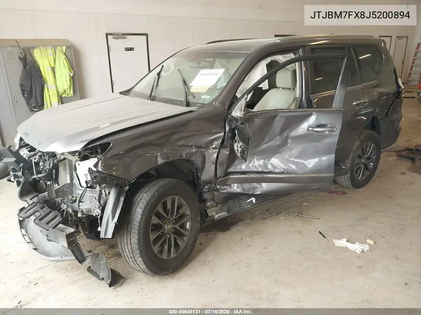 2018 Lexus Gx 460 VIN: JTJBM7FX8J5200894 Lot: 45645131
