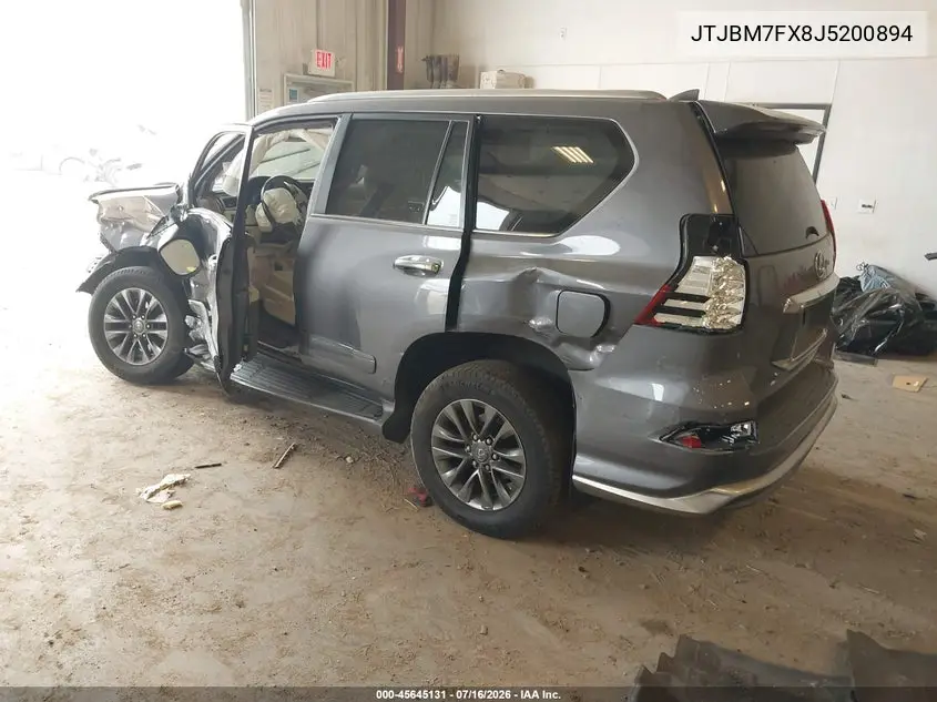 2018 Lexus Gx 460 VIN: JTJBM7FX8J5200894 Lot: 45645131