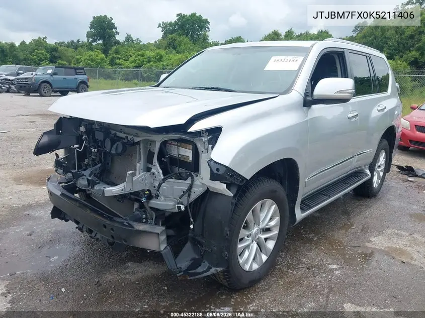 2019 Lexus Gx 460 Premium VIN: JTJBM7FX0K5211406 Lot: 45322188