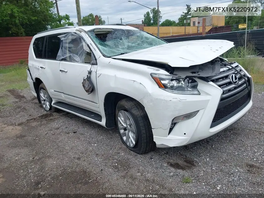 2019 Lexus Gx 460 Premium VIN: JTJBM7FX1K5220972 Lot: 45346468