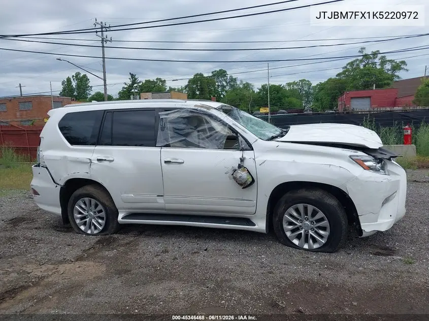2019 Lexus Gx 460 Premium VIN: JTJBM7FX1K5220972 Lot: 45346468