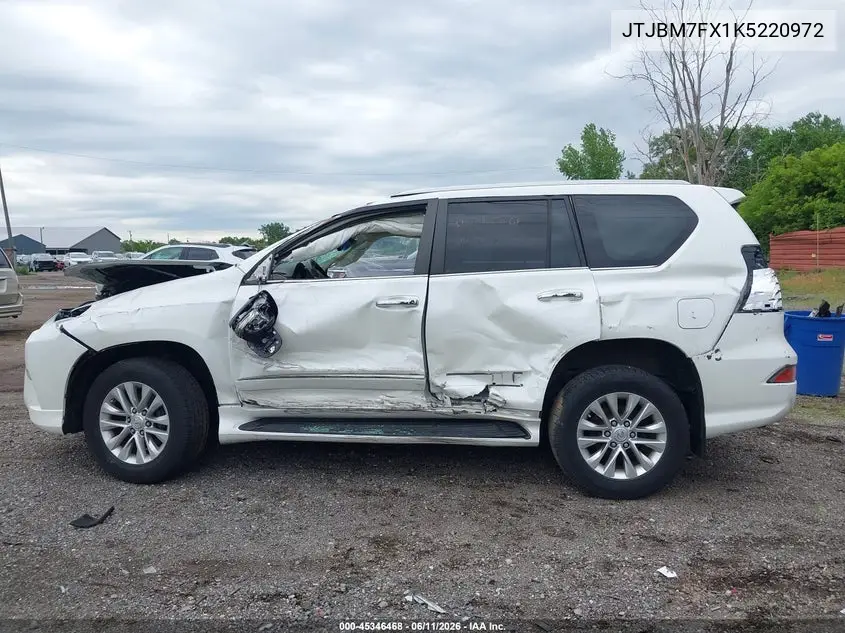 2019 Lexus Gx 460 Premium VIN: JTJBM7FX1K5220972 Lot: 45346468