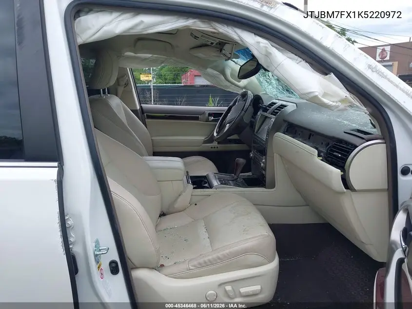 2019 Lexus Gx 460 Premium VIN: JTJBM7FX1K5220972 Lot: 45346468
