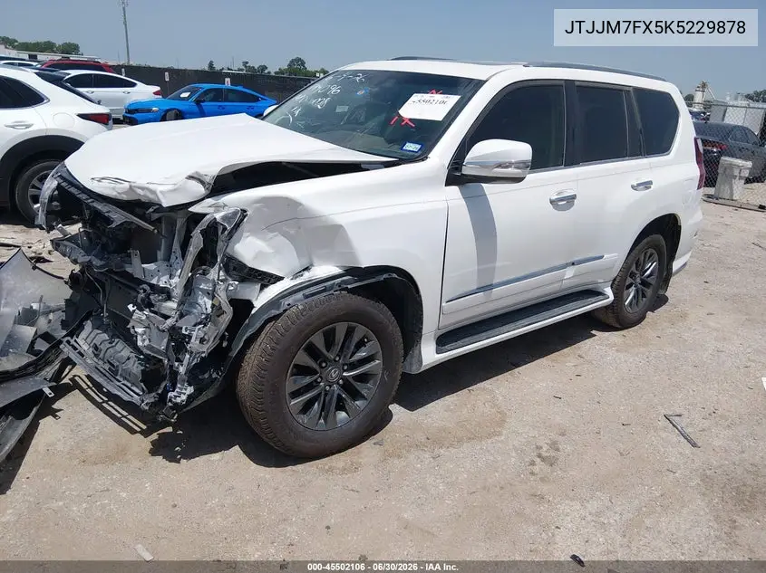 2019 Lexus Gx 460 Luxury VIN: JTJJM7FX5K5229878 Lot: 45502106