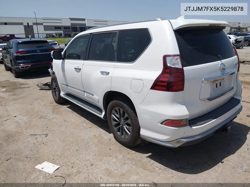 2019 Lexus Gx 460 Luxury VIN: JTJJM7FX5K5229878 Lot: 45502106