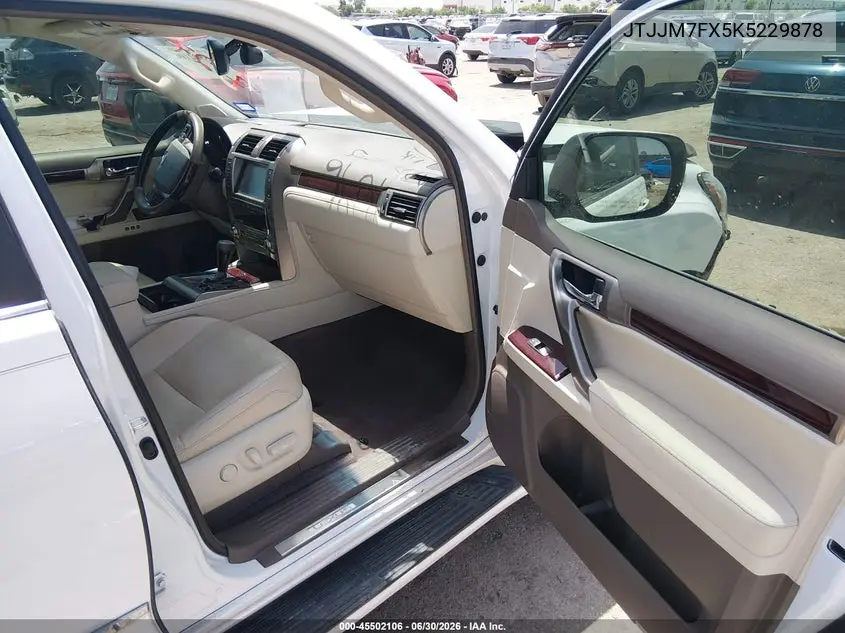 2019 Lexus Gx 460 Luxury VIN: JTJJM7FX5K5229878 Lot: 45502106