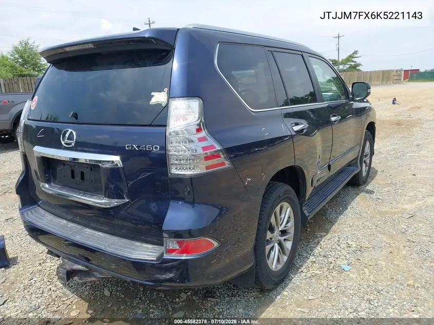 2019 Lexus Gx 460 Luxury VIN: JTJJM7FX6K5221143 Lot: 45582378