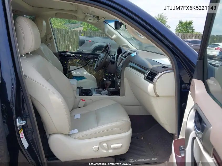 2019 Lexus Gx 460 Luxury VIN: JTJJM7FX6K5221143 Lot: 45582378