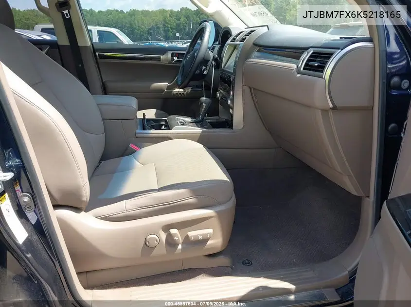 2019 Lexus Gx 460 VIN: JTJBM7FX6K5218165 Lot: 45587604