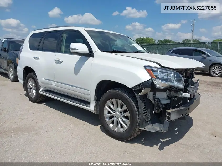 2019 Lexus Gx 460 Premium VIN: JTJBM7FXXK5227855 Lot: 45591120