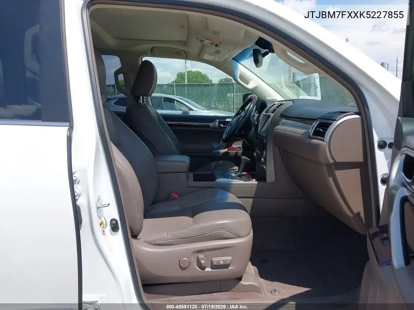 2019 Lexus Gx 460 Premium VIN: JTJBM7FXXK5227855 Lot: 45591120