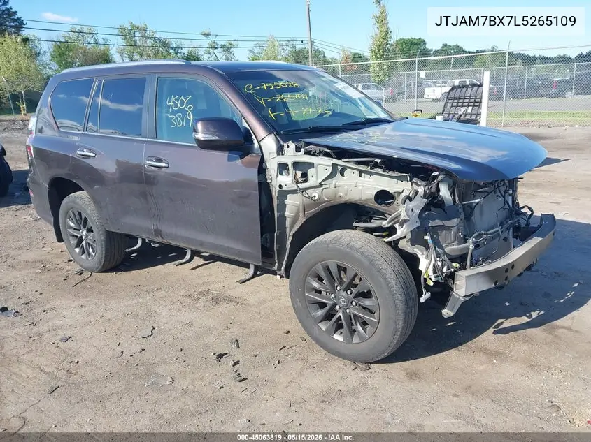 2020 Lexus Gx 460 Premium VIN: JTJAM7BX7L5265109 Lot: 45063819