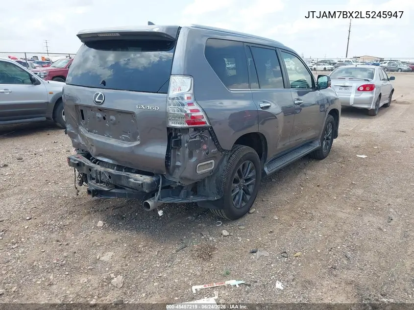 2020 Lexus Gx 460 Premium VIN: JTJAM7BX2L5245947 Lot: 45457219
