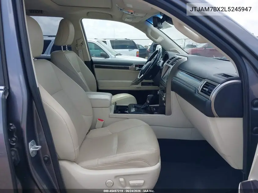 2020 Lexus Gx 460 Premium VIN: JTJAM7BX2L5245947 Lot: 45457219
