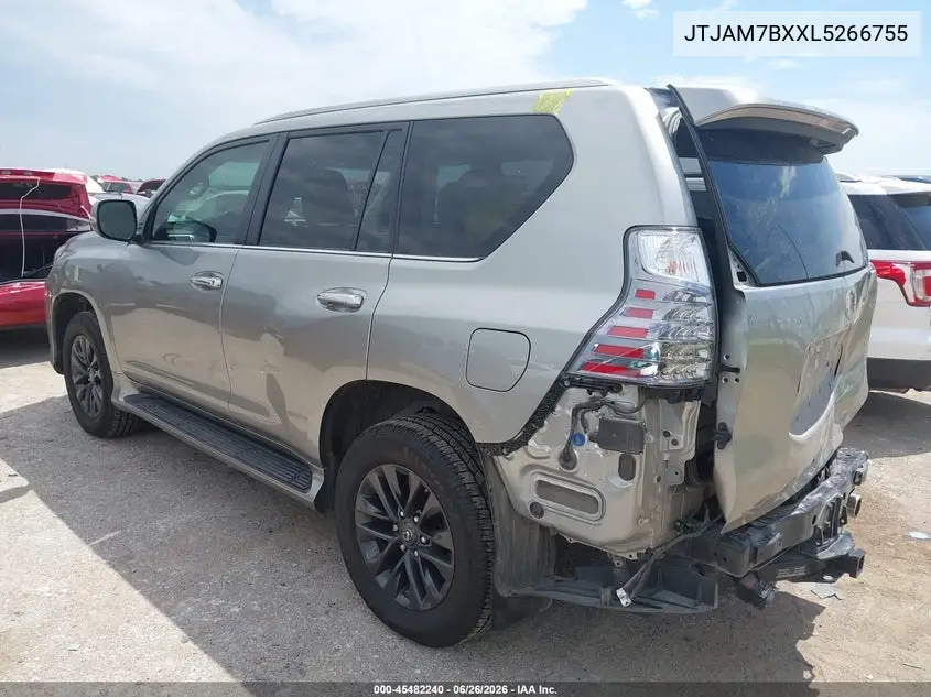 2020 Lexus Gx 460 Premium VIN: JTJAM7BXXL5266755 Lot: 45482240