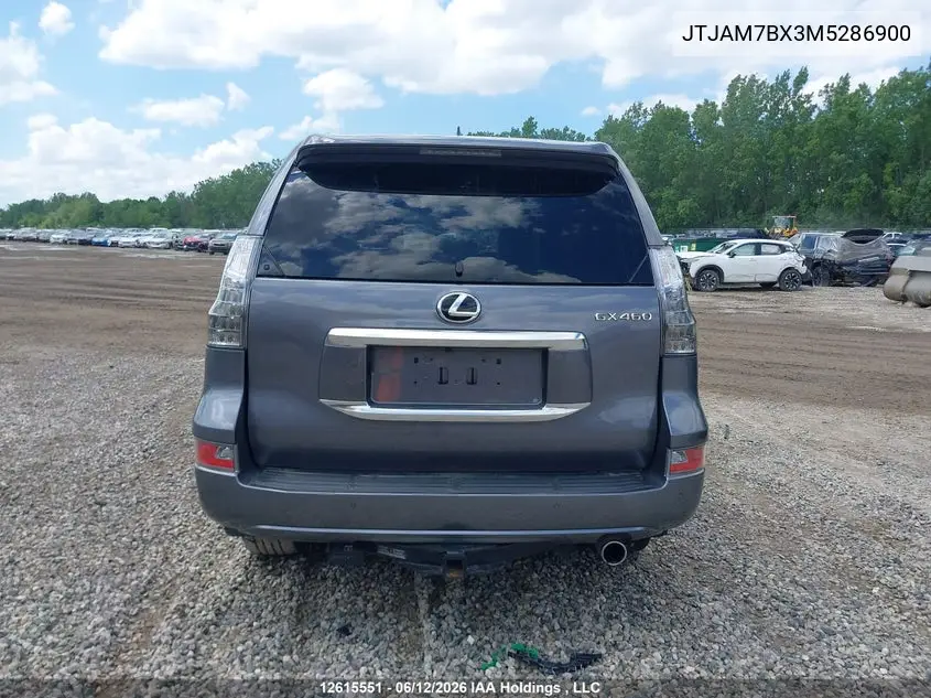 2021 Lexus Gx Gx 460 Premium VIN: JTJAM7BX3M5286900 Lot: 12615551