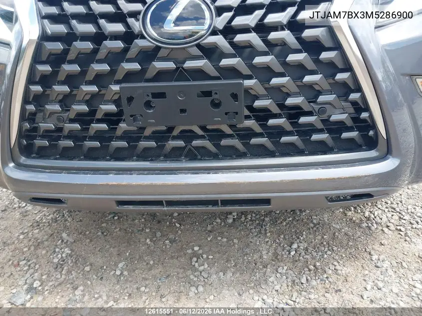 2021 Lexus Gx Gx 460 Premium VIN: JTJAM7BX3M5286900 Lot: 12615551