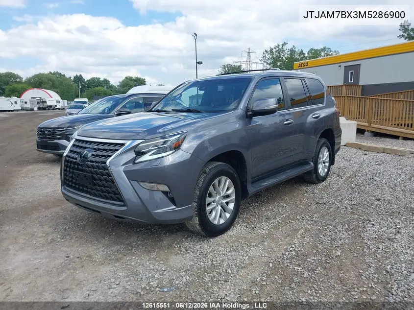 2021 Lexus Gx Gx 460 Premium VIN: JTJAM7BX3M5286900 Lot: 12615551