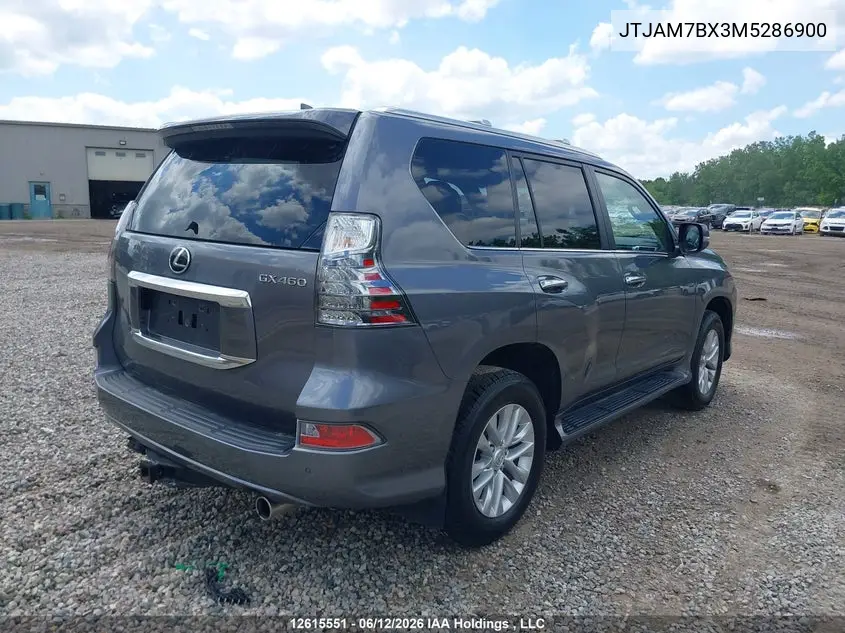 2021 Lexus Gx Gx 460 Premium VIN: JTJAM7BX3M5286900 Lot: 12615551