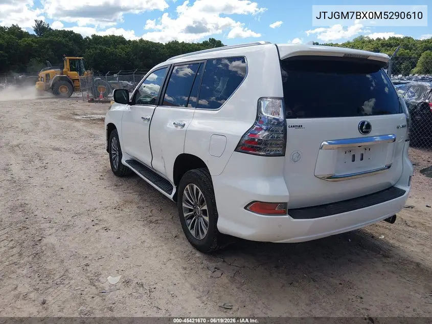 2021 Lexus Gx 460 Luxury VIN: JTJGM7BX0M5290610 Lot: 45421670