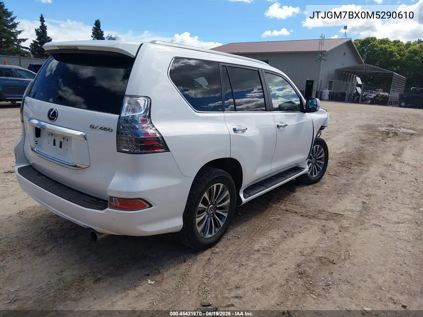 2021 Lexus Gx 460 Luxury VIN: JTJGM7BX0M5290610 Lot: 45421670