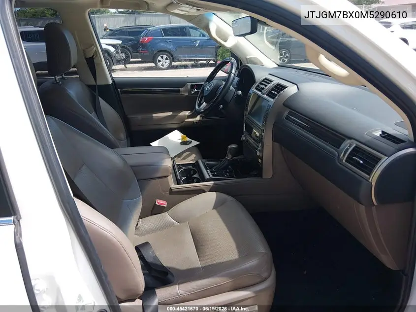 2021 Lexus Gx 460 Luxury VIN: JTJGM7BX0M5290610 Lot: 45421670